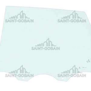 LH REAR DOOR GLASS GREEN SK SERIES (2 HOLES)